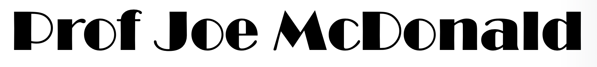 Prof Joe McDonald logo