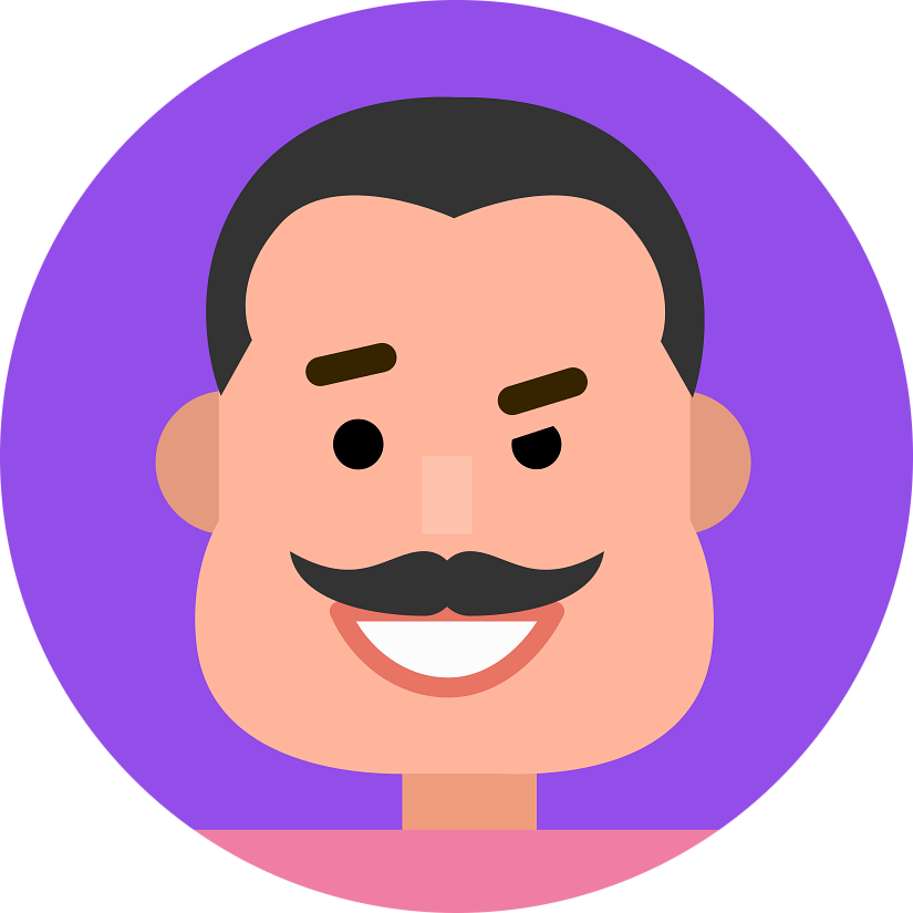 Avatar of Moustached man